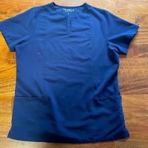 Mandala scrub top navy medium